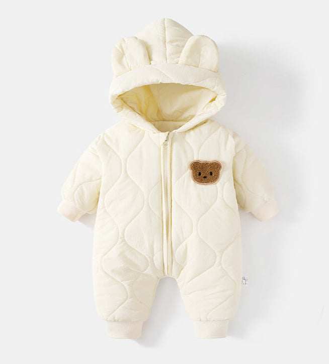 CozyBear™ Ultra-Warm Quilted Baby Jumpsuit – Best Seller!