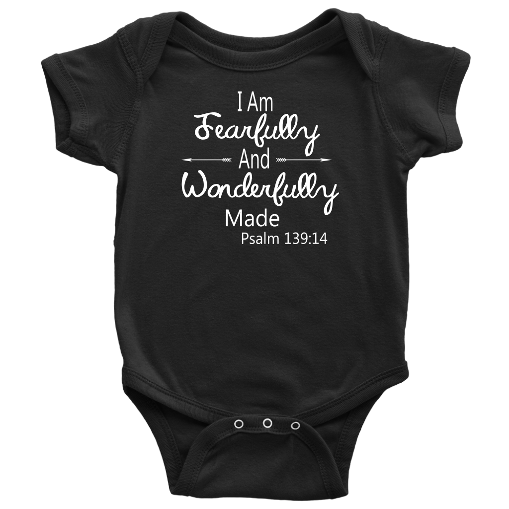 BABY BOY/GIRL "Wonderfully made" ONESIE