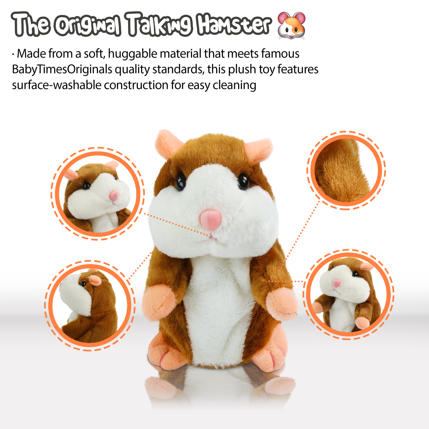 MAGGY THE ORIGINAL TALKING HAMSTER TOY (REPEATS WHAT YOU SAY!)