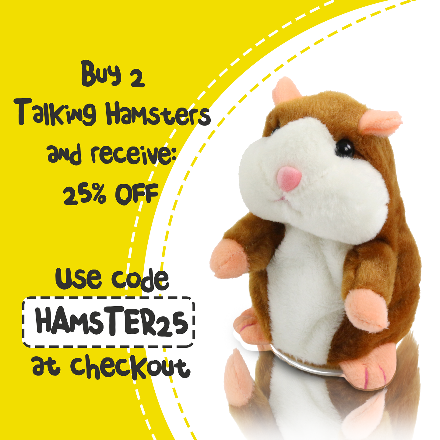 MAGGY THE ORIGINAL TALKING HAMSTER TOY (REPEATS WHAT YOU SAY!)