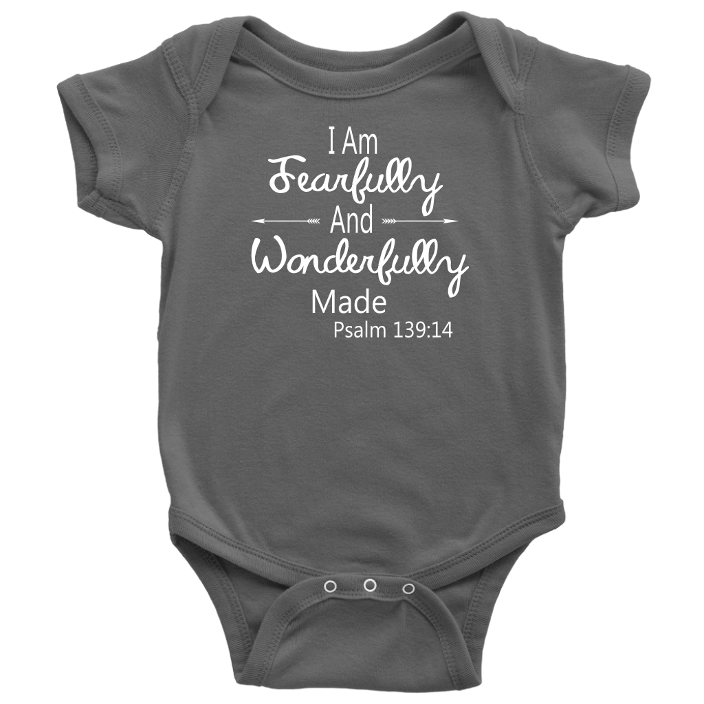 BABY BOY/GIRL "Wonderfully made" ONESIE