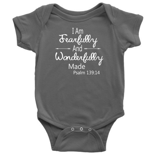 BABY BOY/GIRL "Wonderfully made" ONESIE