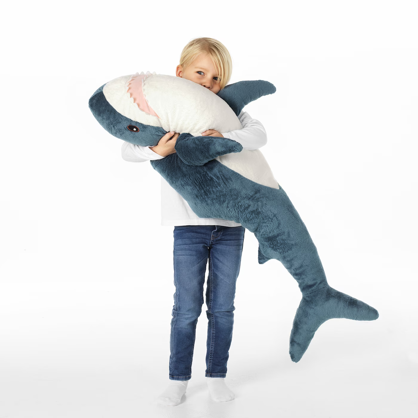 TinyPeopleKingdom Giant Shark Plush toy (40 inches long!)