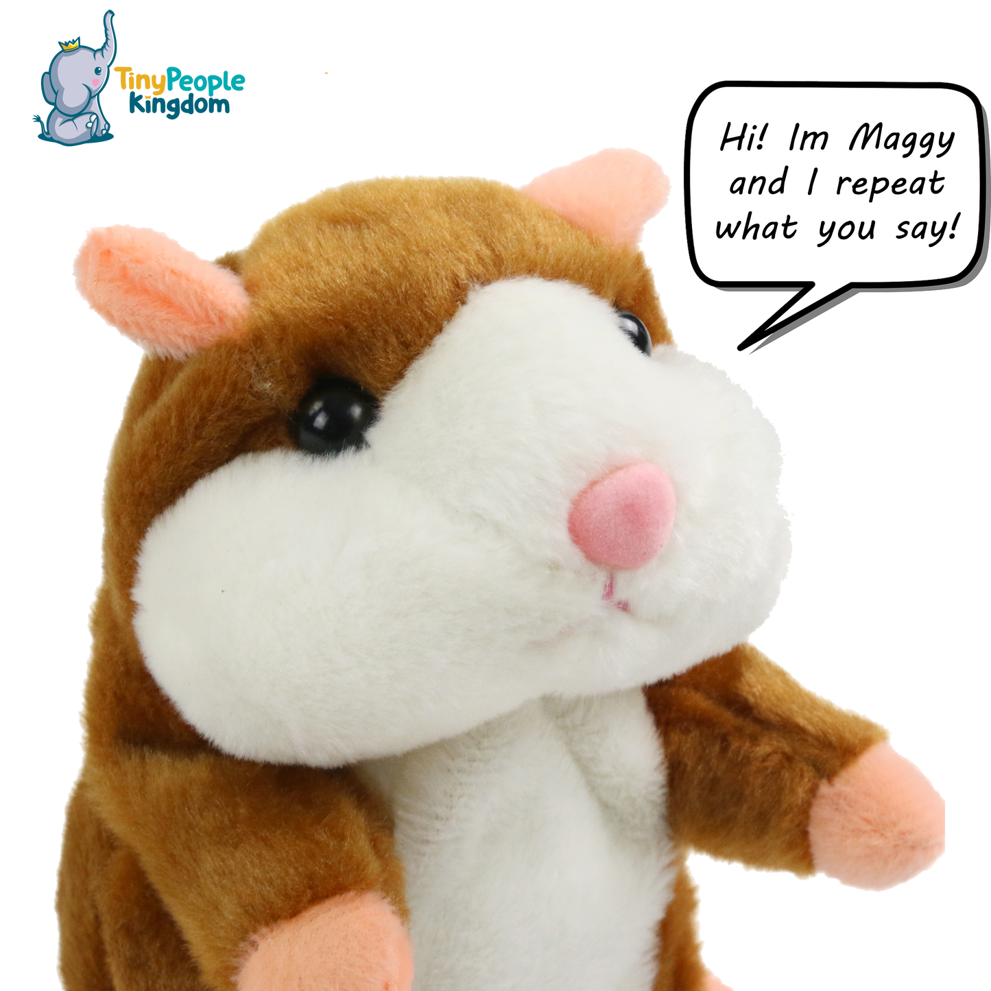 MAGGY THE ORIGINAL TALKING HAMSTER TOY (REPEATS WHAT YOU SAY!)